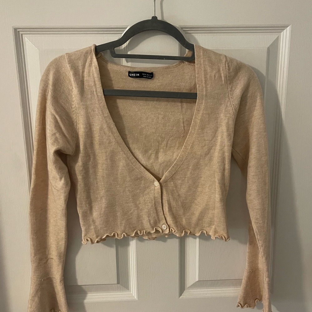 Long sleeve tan top